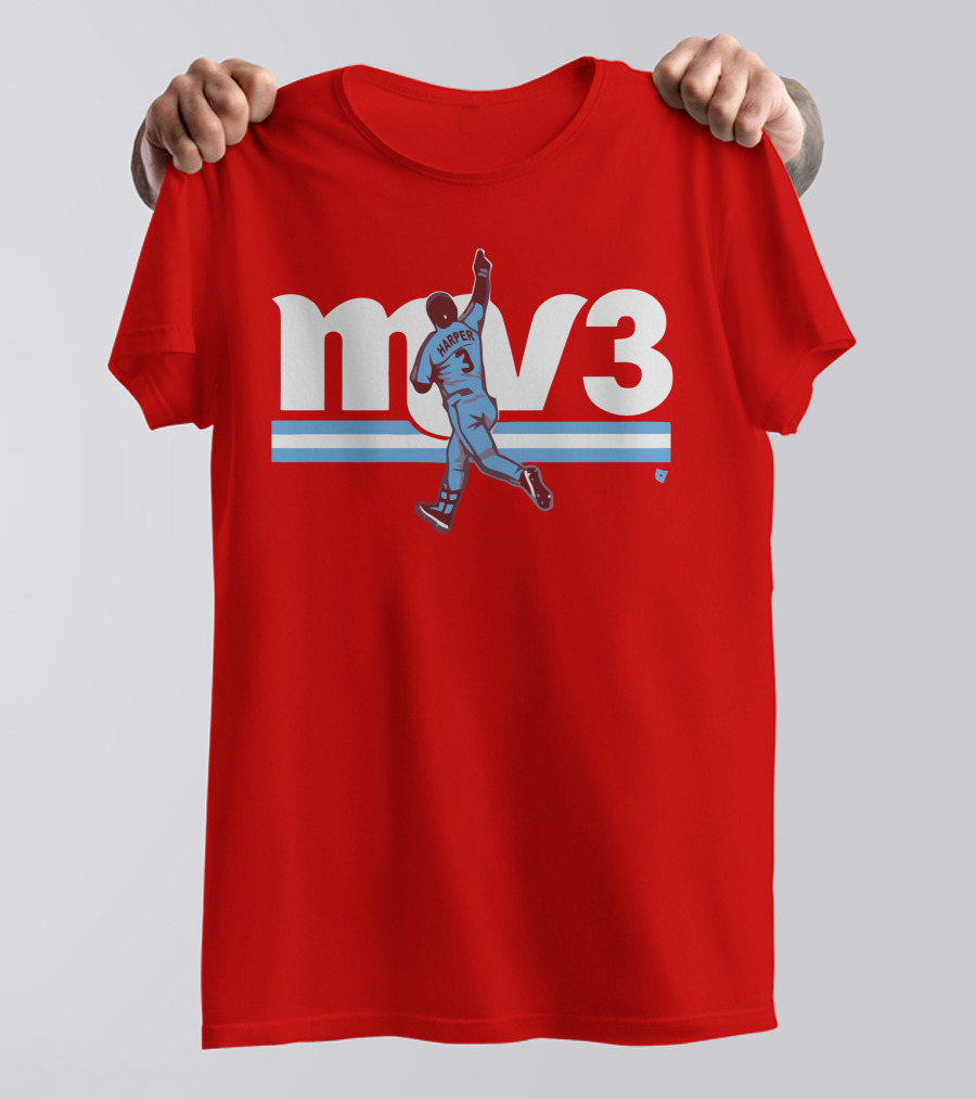 Mv3 Bryce Harper Athletic Tribute Jumping T-Shirt