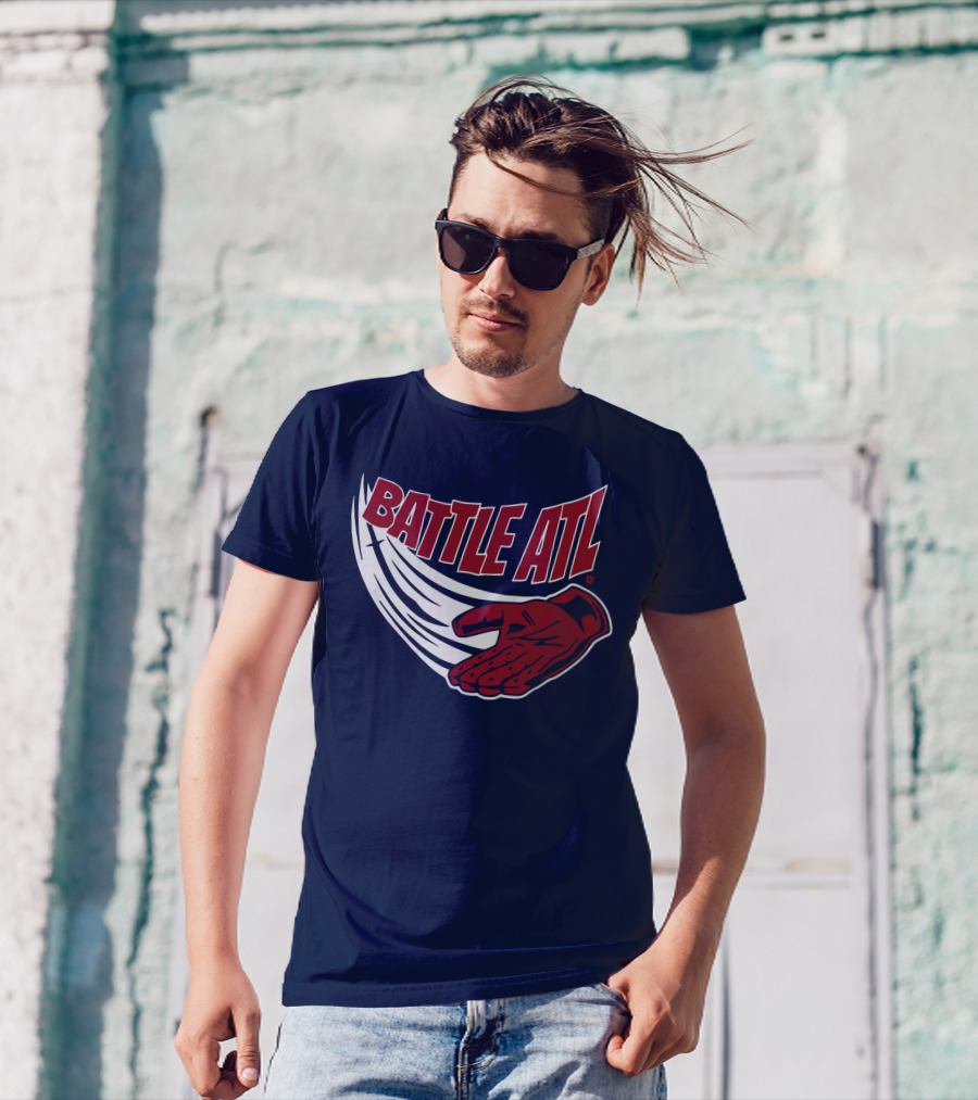 Battle ATL Atlanta Braves Hand Gesture T-Shirt