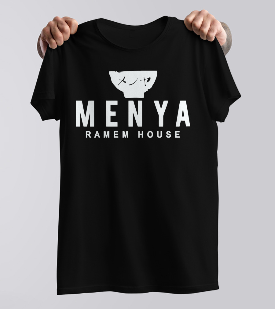 Menya Ramen House Bowl And Text T-Shirt