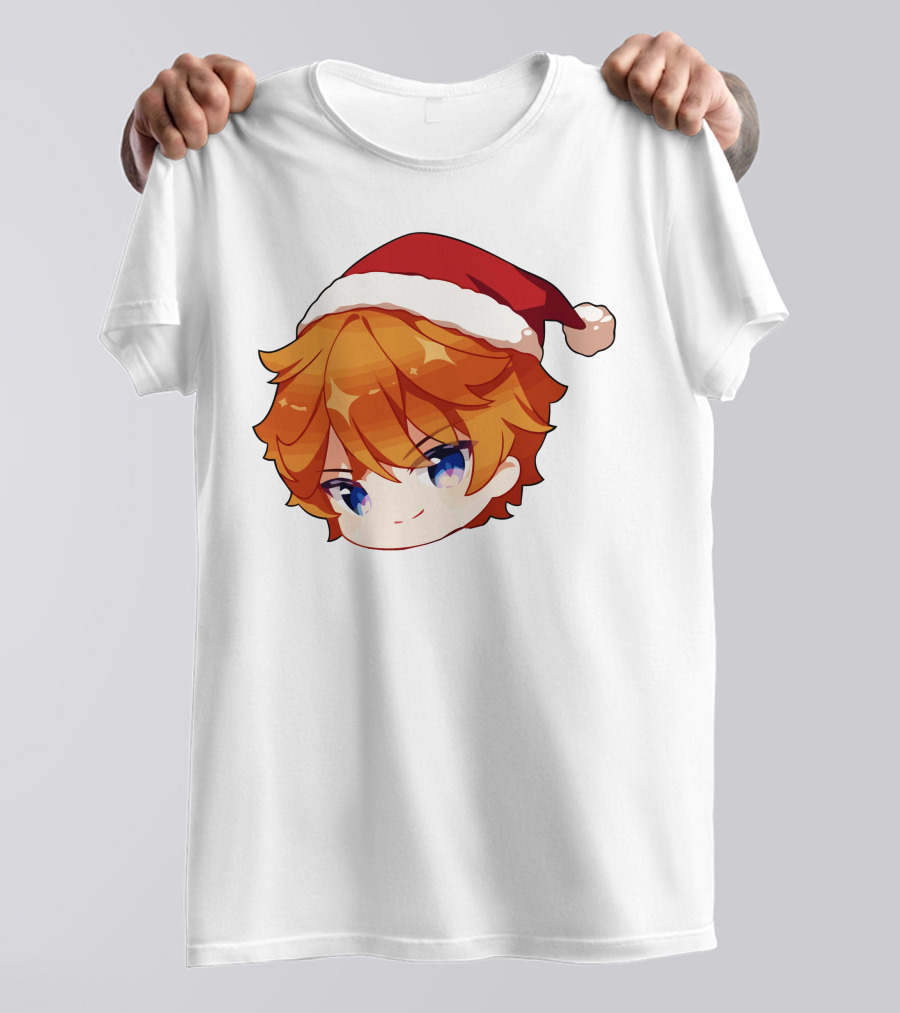 Griffin Burns Chibi Childe Xmas Santa Hat T-Shirt