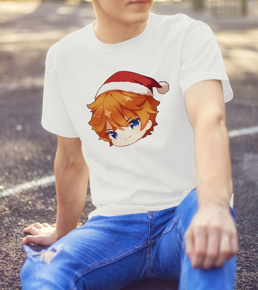 Griffin Burns Chibi Childe Xmas Santa Hat T-Shirt