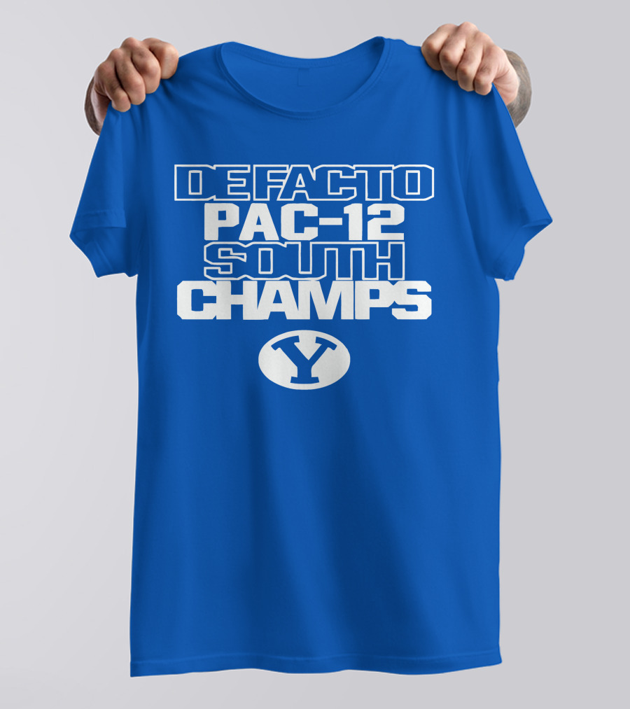 DEFACTO PAC-12 SOUTH CHAMPS BYU Y T-Shirt