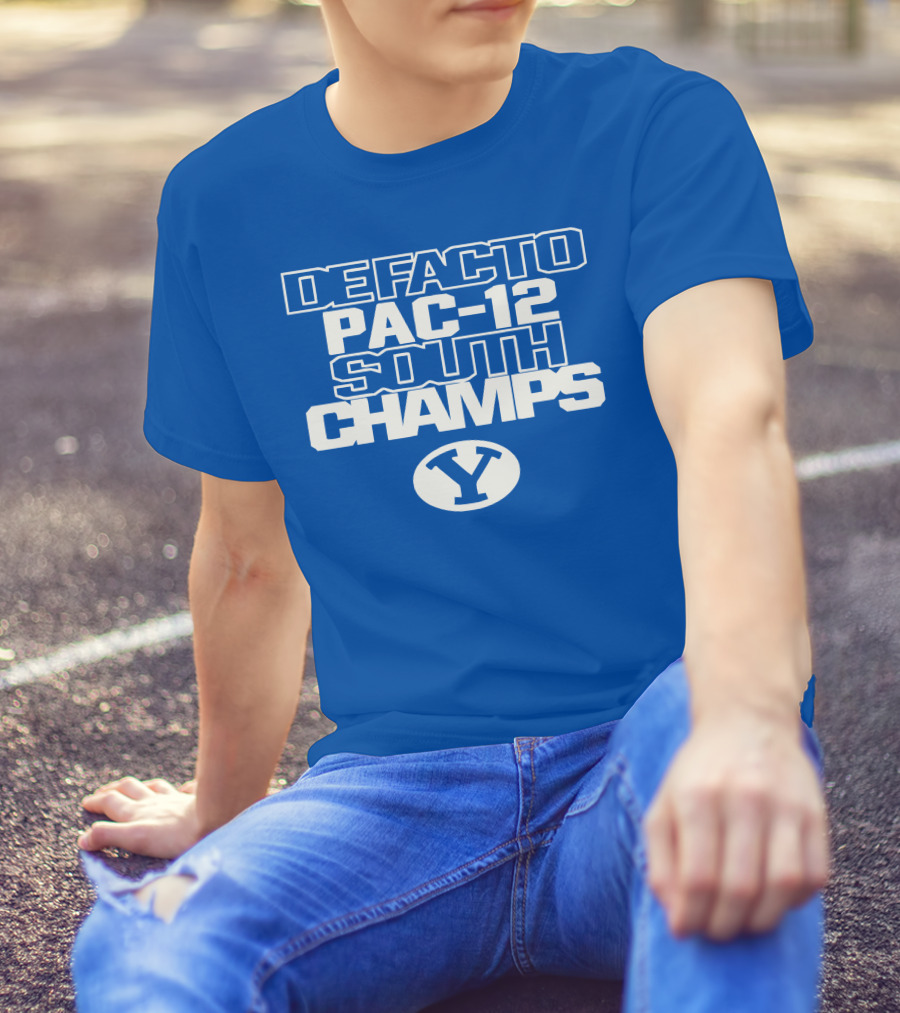 DEFACTO PAC-12 SOUTH CHAMPS BYU Y T-Shirt