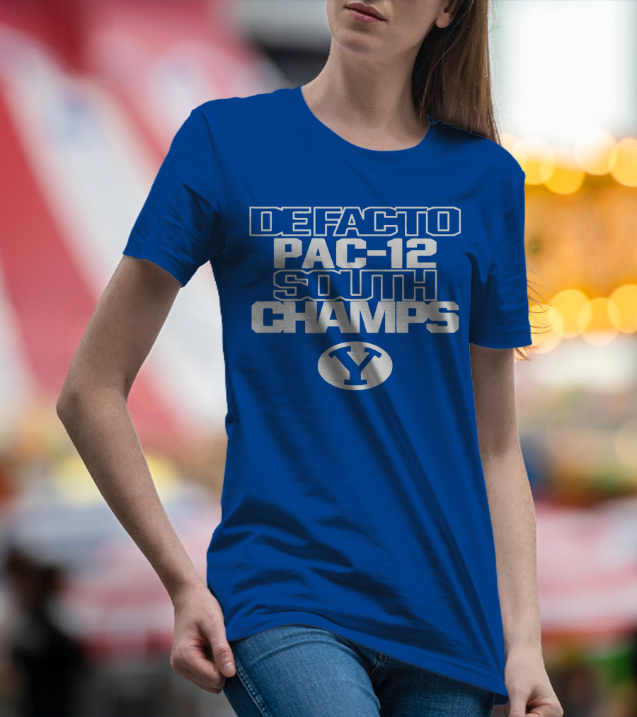 DEFACTO PAC-12 SOUTH CHAMPS BYU Y T-Shirt