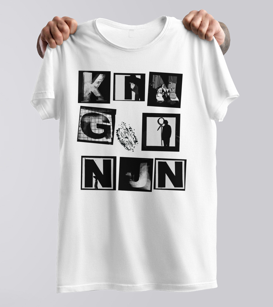 KING NUN SQUARES MERCH BLACK WHITE BLOCKS T-Shirt