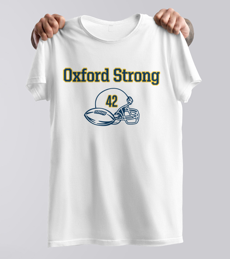 Oxford Strong 42 Football Helmet And Ball T-Shirt