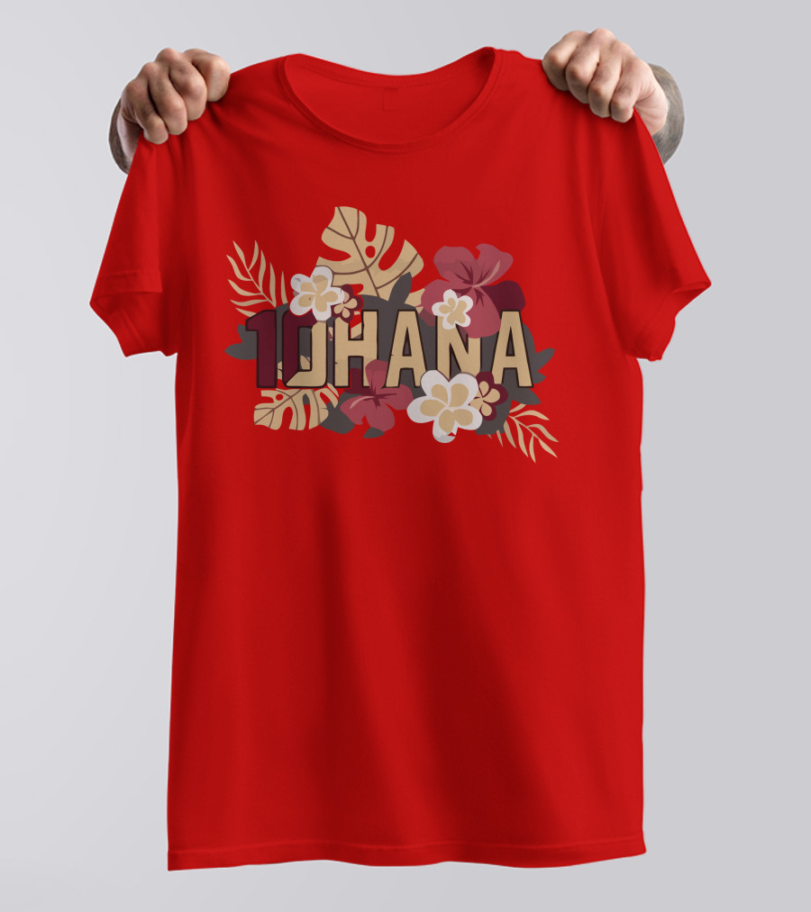 Mckenzie Milton 10Hana Hawaiian Garnet Floral T-Shirt