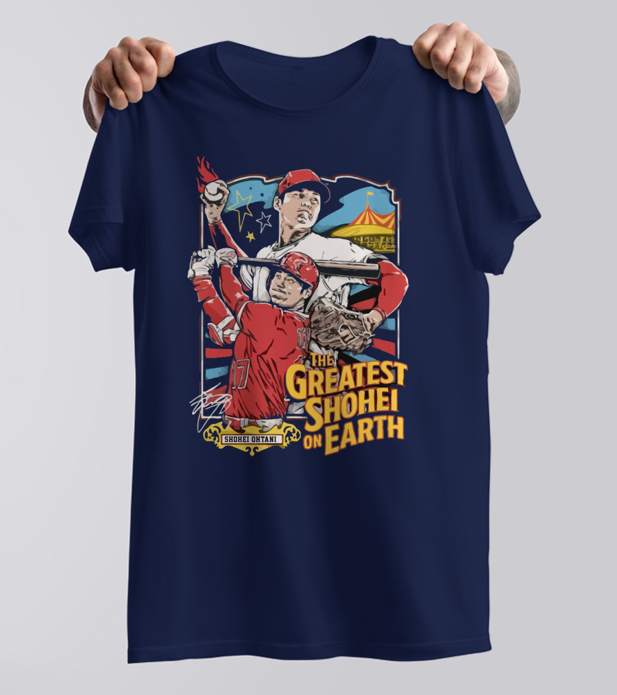 Shohei Ohtani Pitcher And Batter The Greatest Shohei On Earth T-Shirt