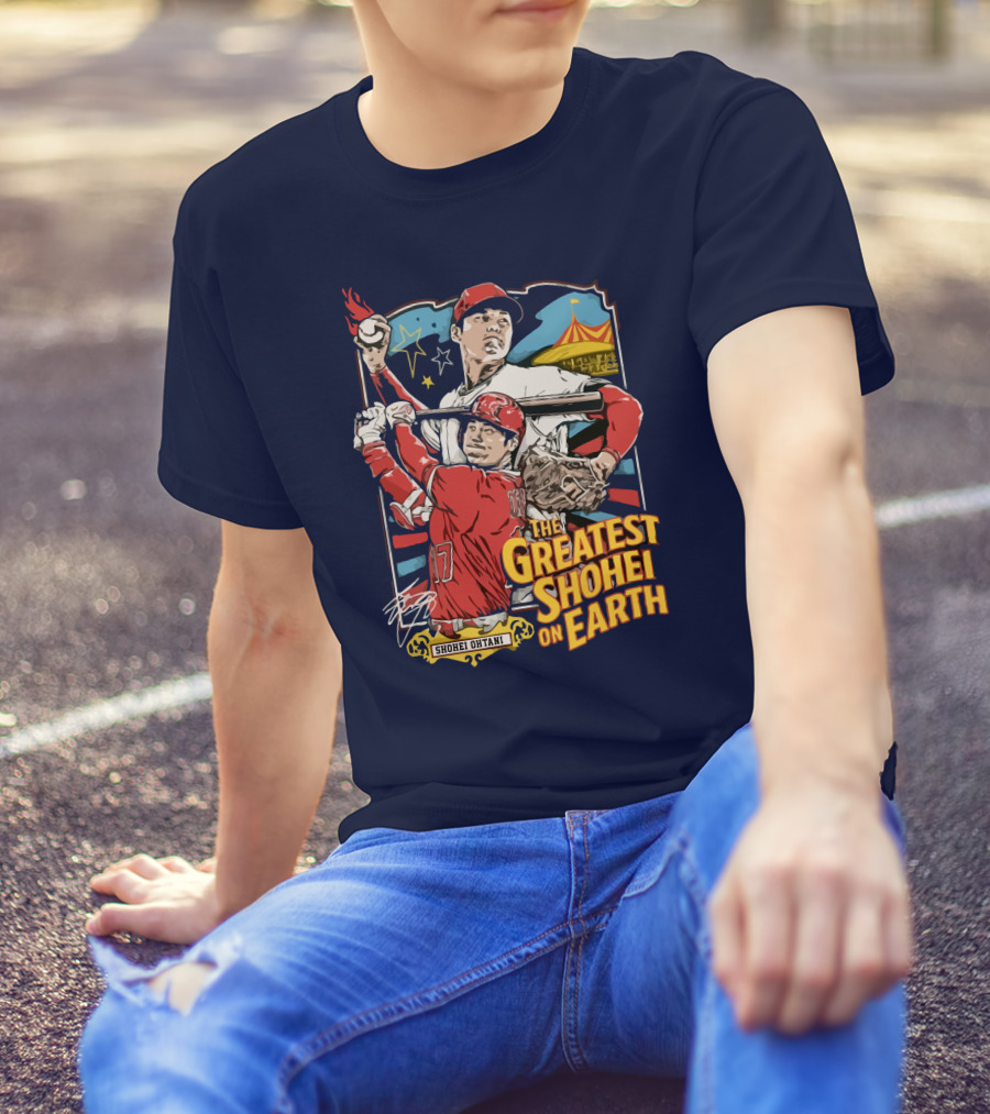 Shohei Ohtani Pitcher And Batter The Greatest Shohei On Earth T-Shirt