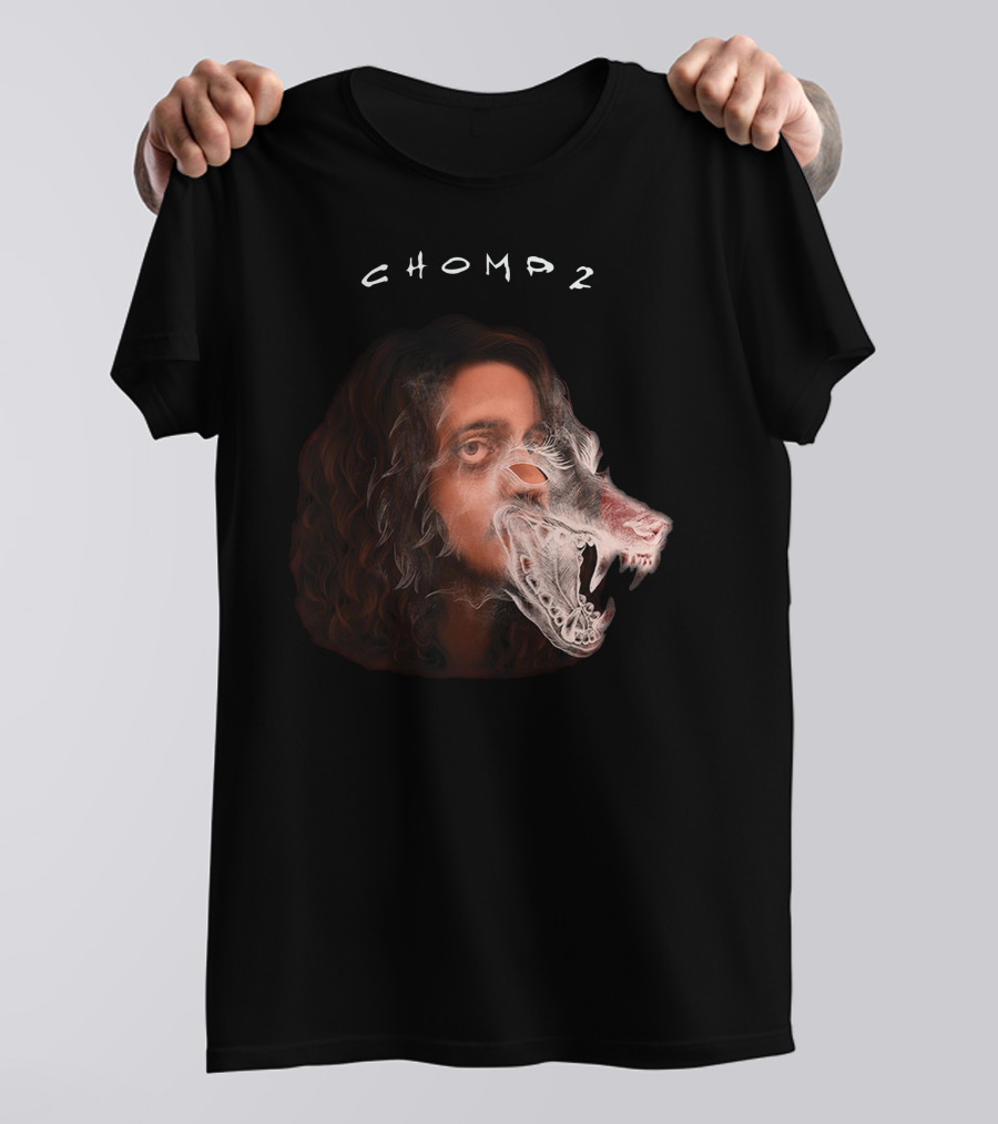 Russ Chomp 2 Smoke Wolf Face T-Shirt