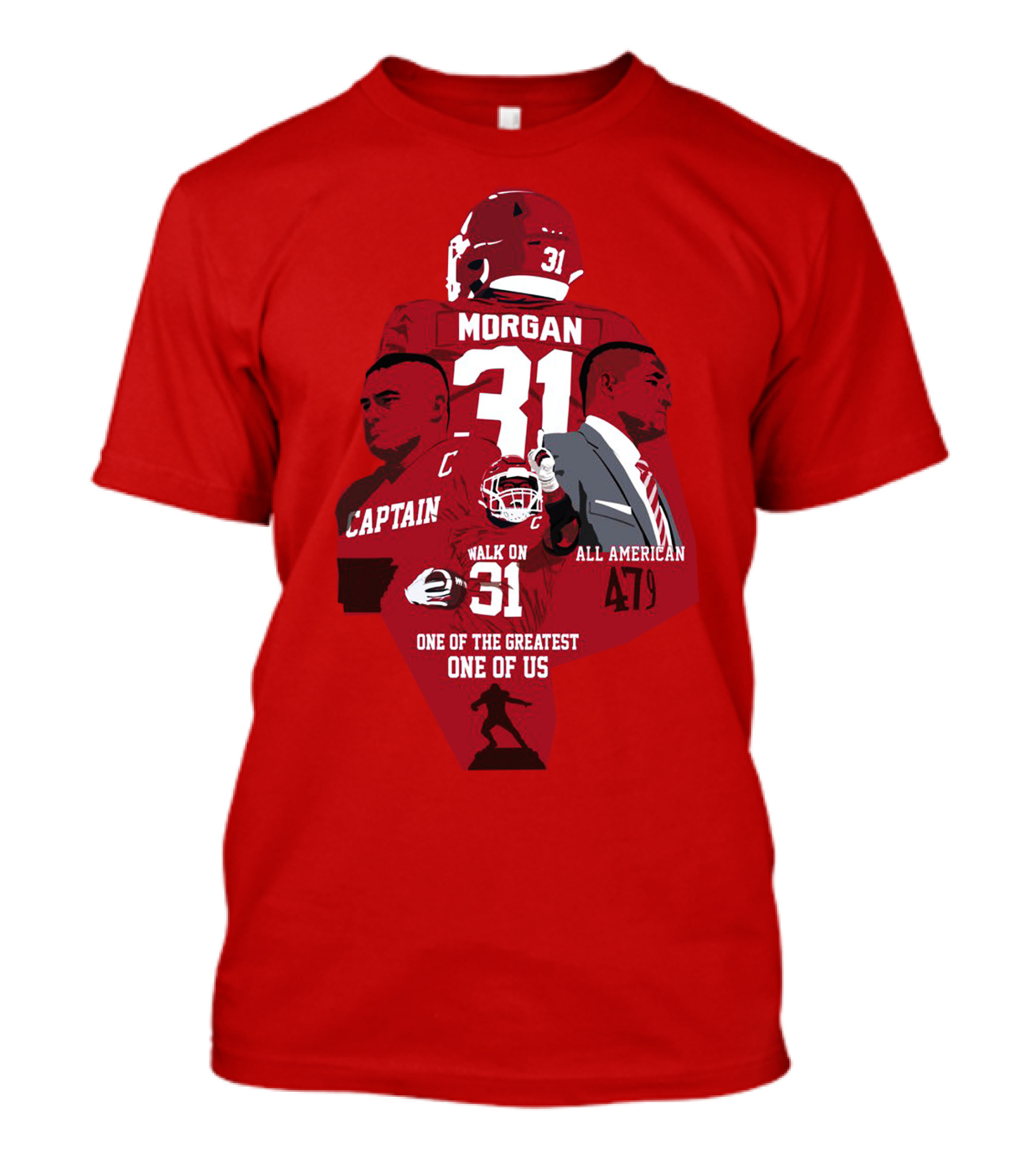 Grant Morgan One Of The Greatest Captain All American 479 T-Shirt