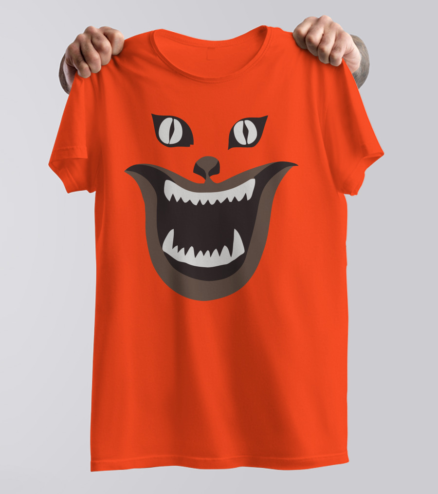 Hausu Cat Face Illustration Iconic Japanese Horror Movie Image T-Shirt