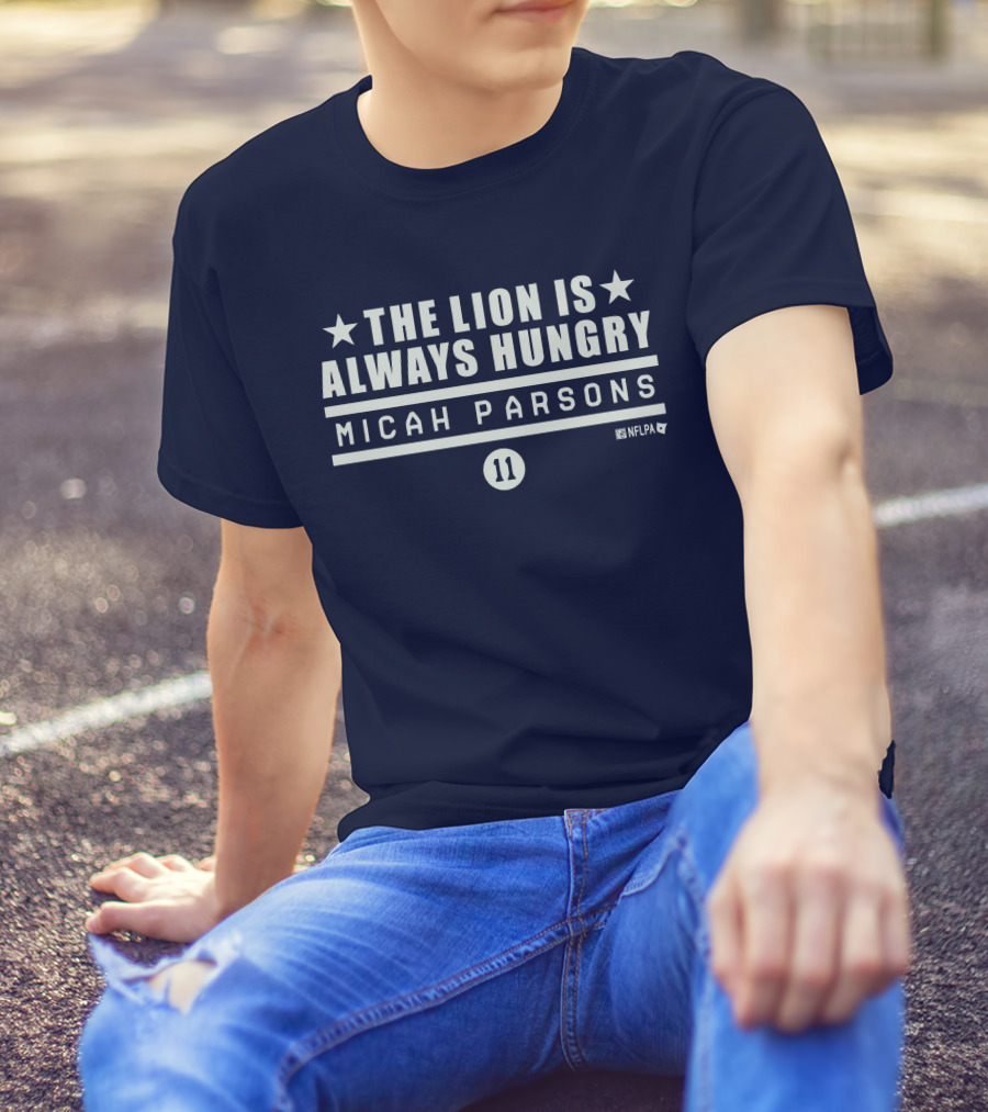 Micah Parsons 11 NFLPA The Lion Is Always Hungry T-Shirt