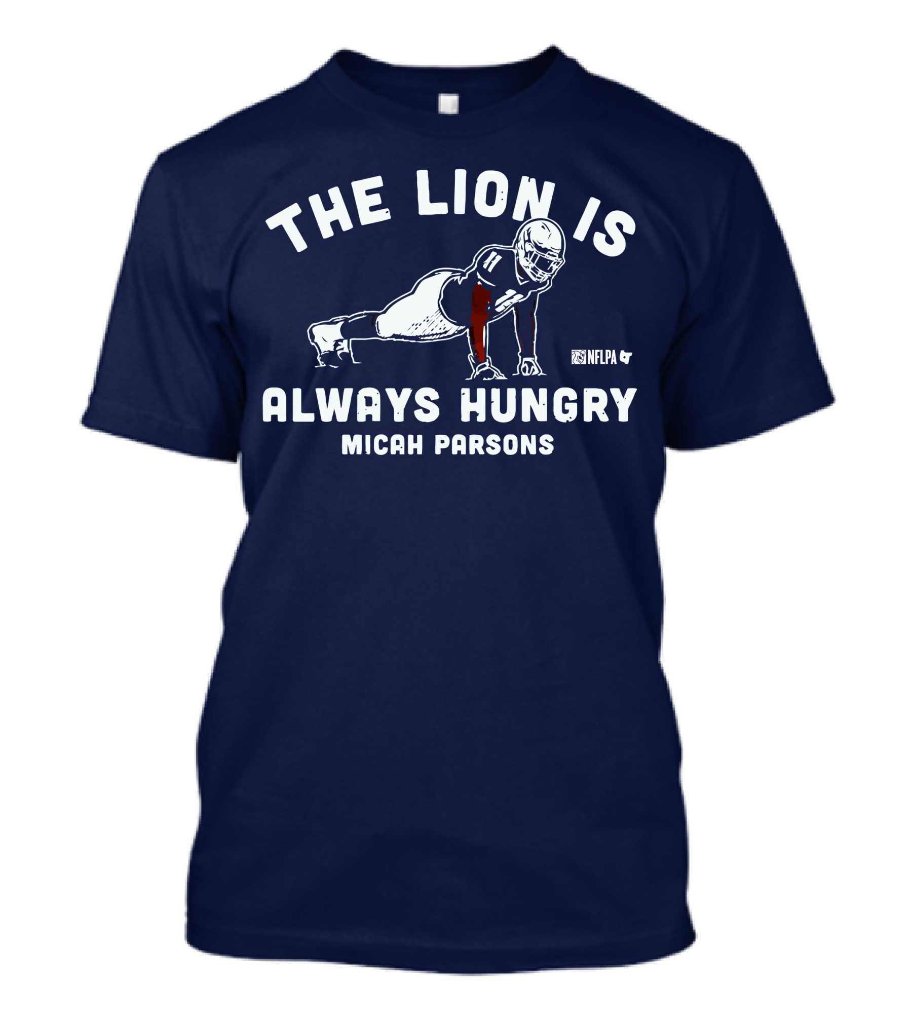 THE LION IS ALWAYS HUNGRY MICAH PARSONS NFLPA T-Shirt