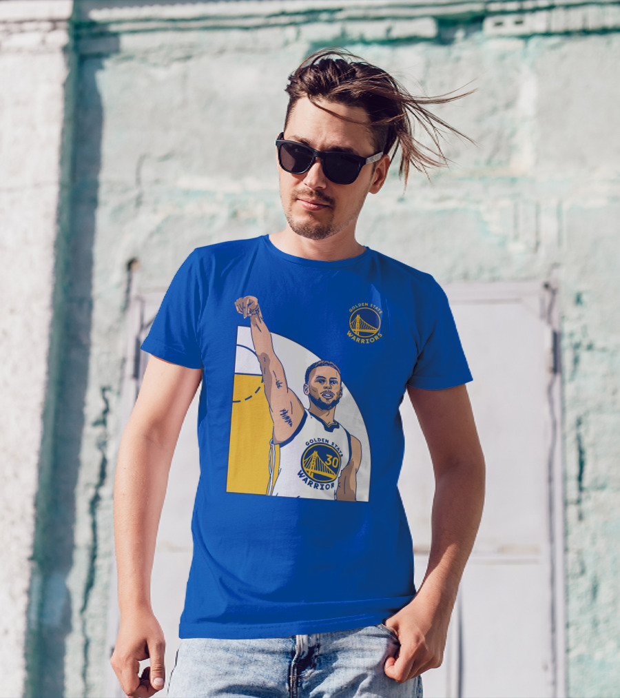 Stephen Curry Golden State Warriors NBA Royal 30 T-Shirt