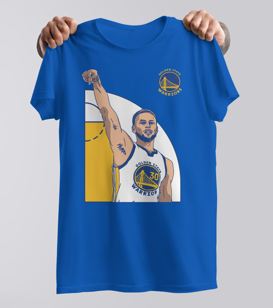 Stephen Curry Golden State Warriors NBA Royal 30 T-Shirt