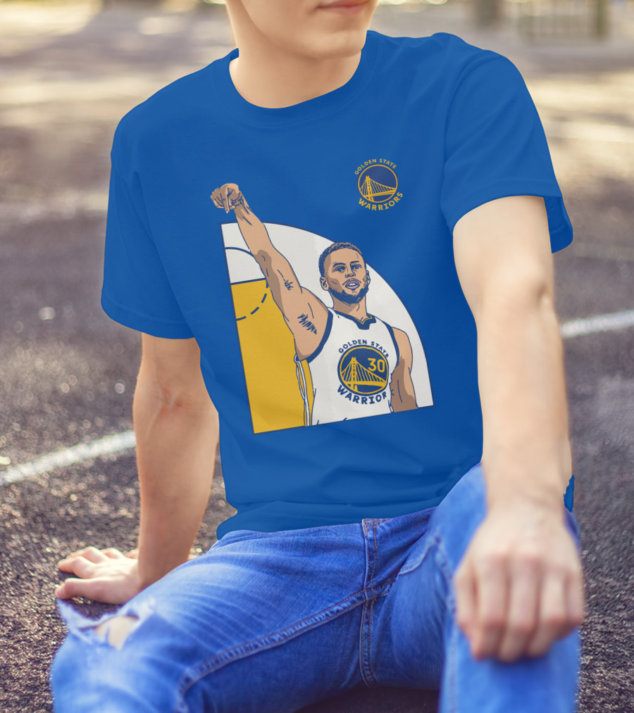 Stephen Curry Golden State Warriors NBA Royal 30 T-Shirt