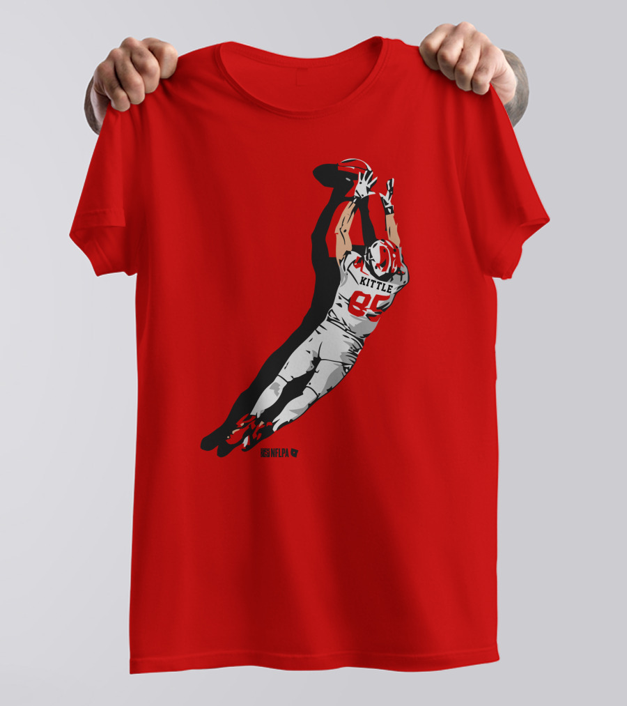 George Kittle 85 NFLPA The Grab Football Catch T-Shirt