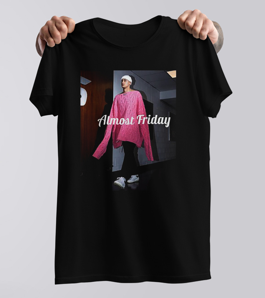 Almost Friday Deni Avdija Kyle Kuzma Pink T-Shirt