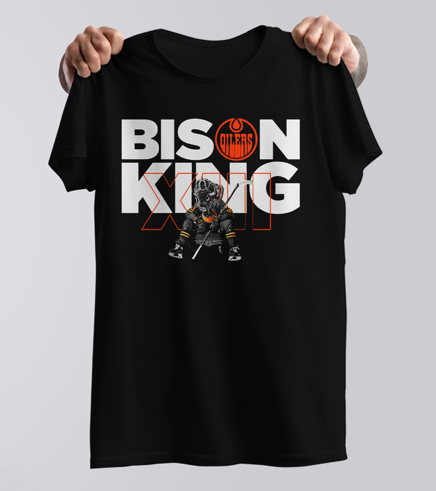 Oilers Bison King Hockey Player Edmonton T-Shirt