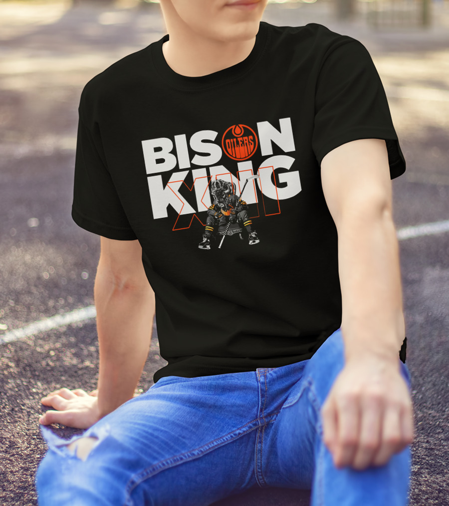Oilers Bison King Hockey Player Edmonton T-Shirt