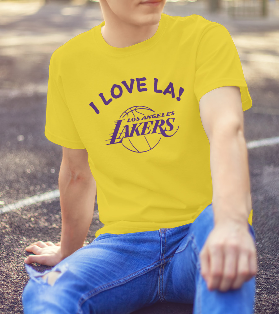 I Love LA Los Angeles Lakers Basketball T-Shirt