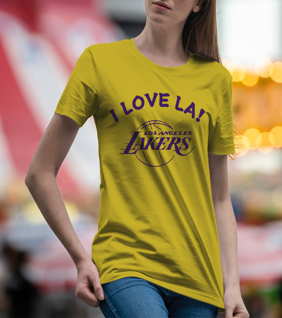 I Love LA Los Angeles Lakers Basketball T-Shirt