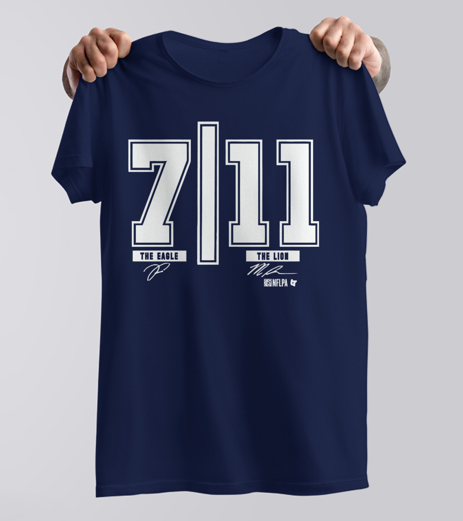 Trevon Diggs And Micah Parsons 7 11 The Eagle The Lion NFLPA T-Shirt