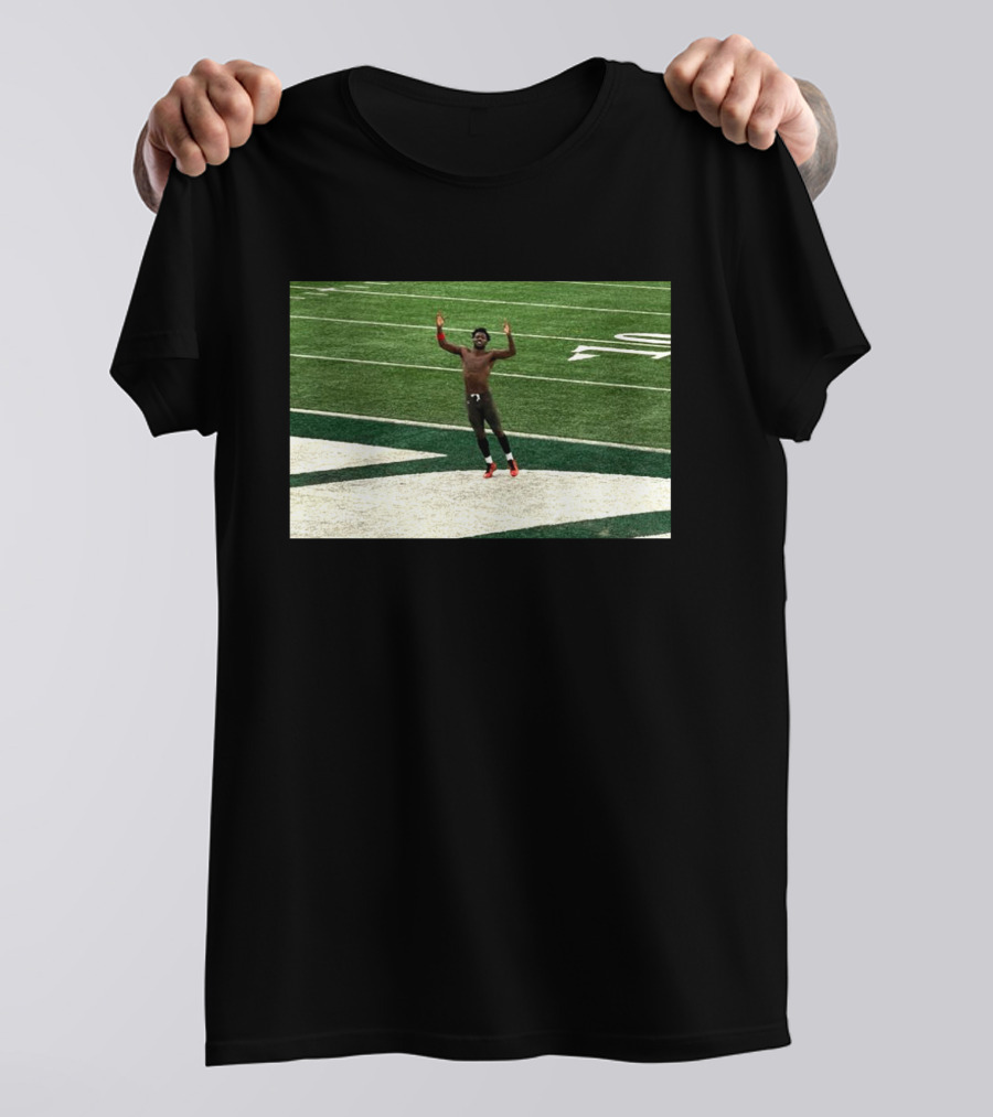 Antonio Brown Throws Takes Off End Zone Walk Off Victory Celebration NFL Game T-Shirt