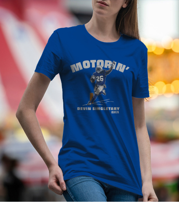 MOTORIN' Devin Singletary NFLPA Number 26 Football Run T-Shirt