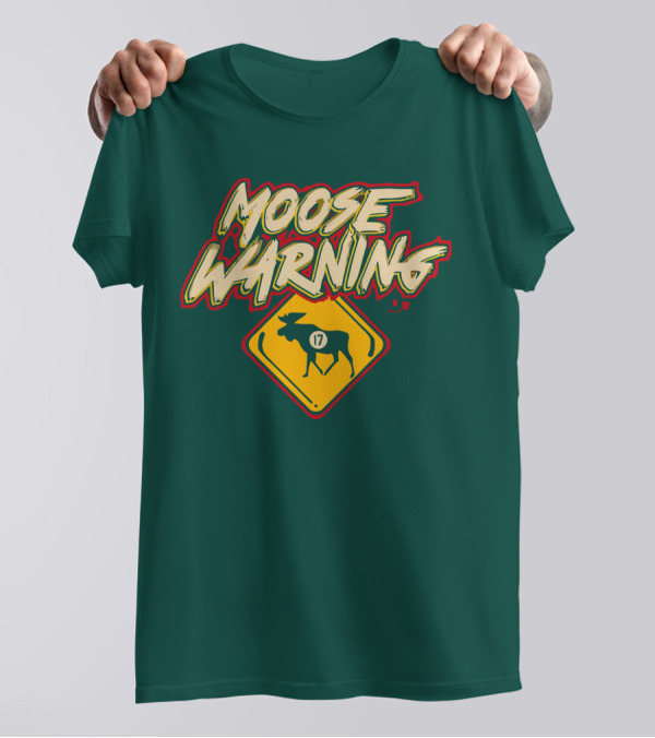 Moose Warning 17 Marcus Foligno T-Shirt