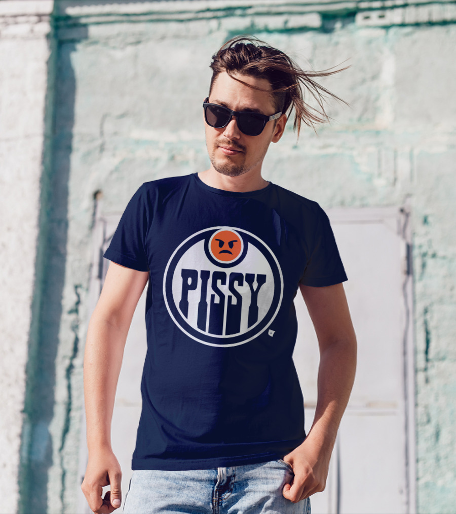 Pissy Emoticon Oilers T-Shirt