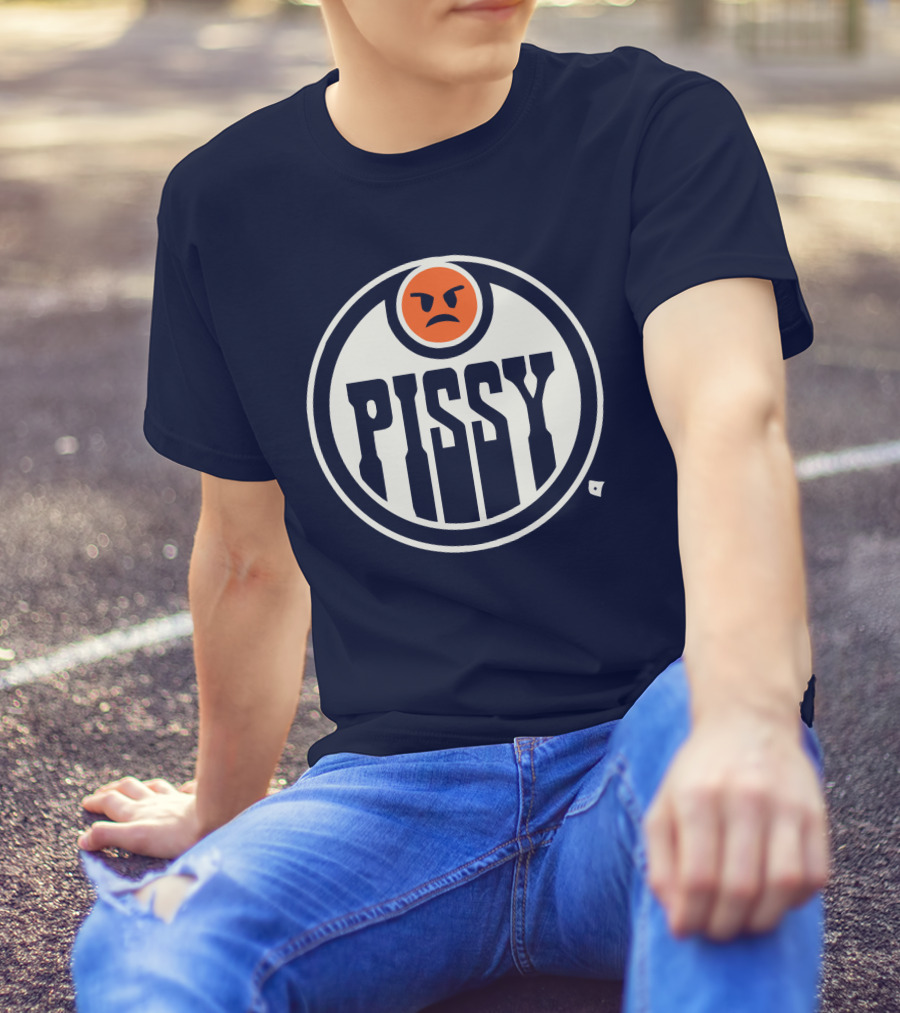 Pissy Emoticon Oilers T-Shirt