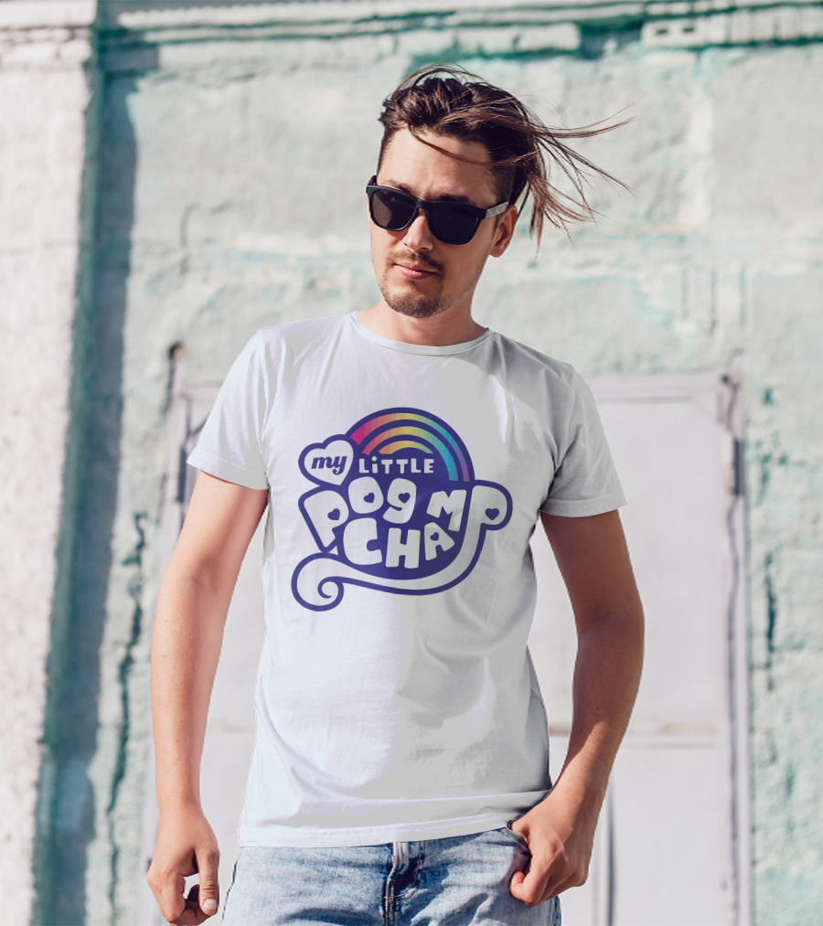 Rainbow My Little Pogchamp Hearts T-Shirt