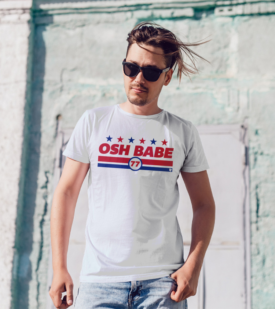 OSH BABE 77 Stars Stripes T.J. Oshie T-Shirt