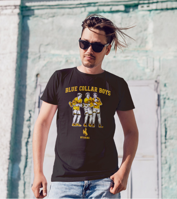 Blue Collar Boys Wyoming Basketball Team T-Shirt