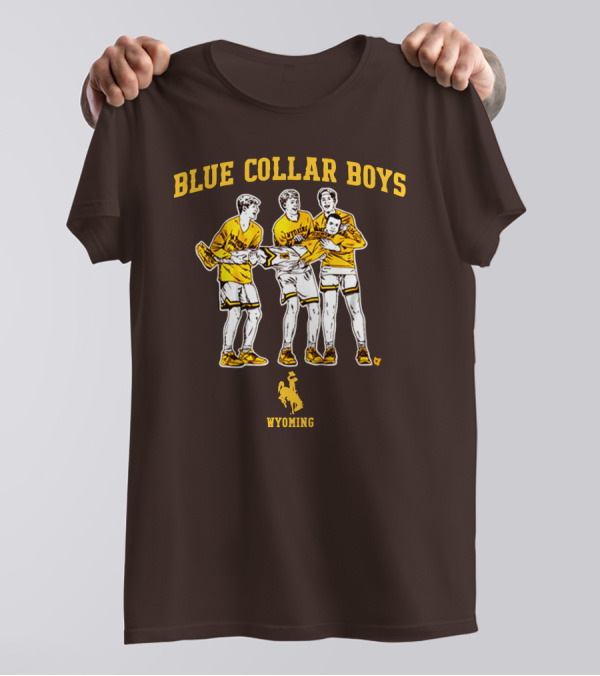 Blue Collar Boys Wyoming Basketball Team T-Shirt