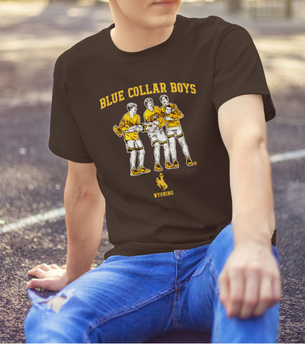 Blue Collar Boys Wyoming Basketball Team T-Shirt
