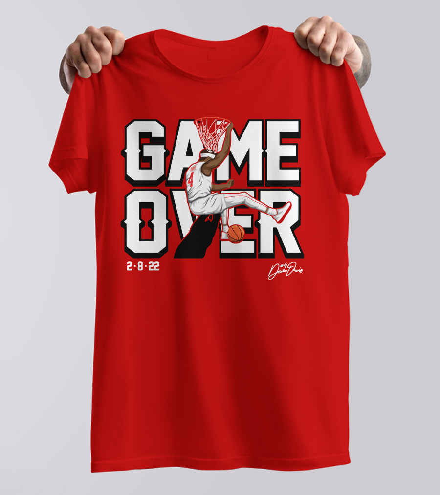Davonte Devo Davis Game Over Dunk 2-8-22 Signature T-Shirt