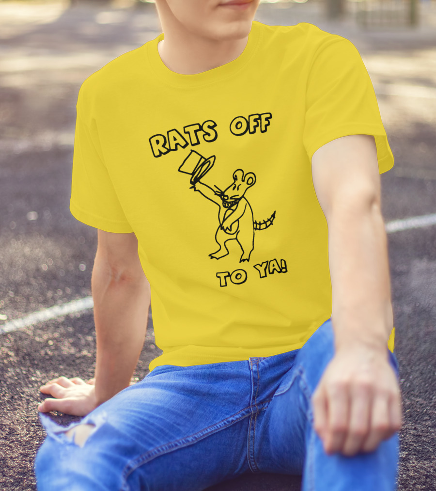 Rats Off To Ya Dancing Rat Top Hat T-Shirt