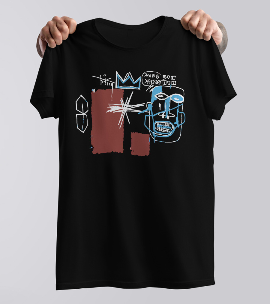 Louis Converse X Basquiat Crown Mask Geometric X Signos T-Shirt