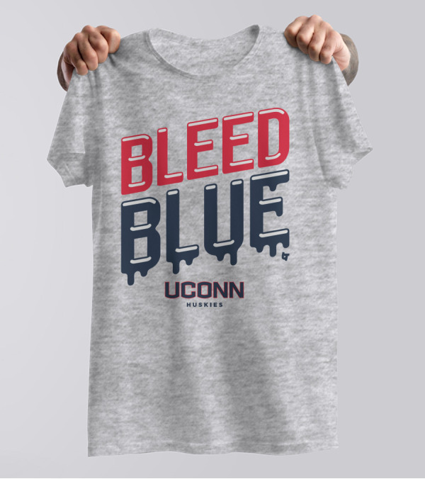 BLEED BLUE UCONN HUSKIES T-Shirt