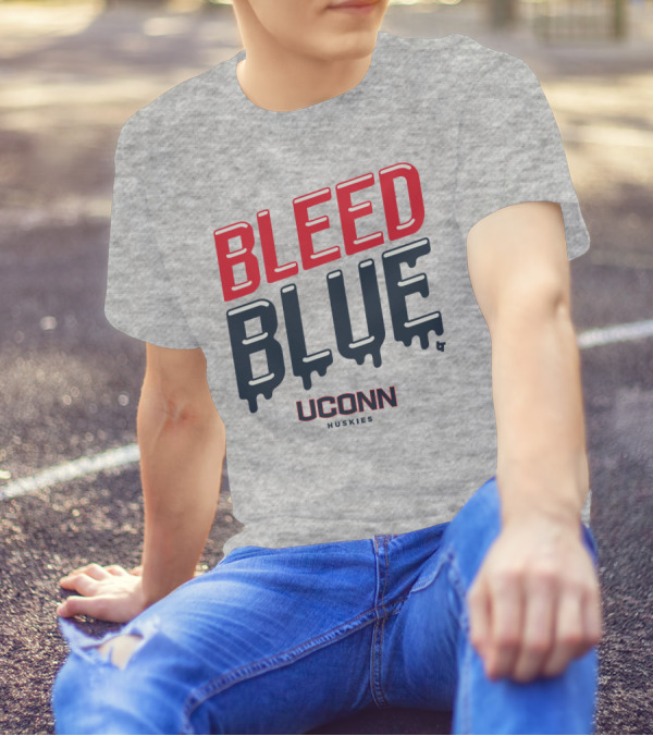 BLEED BLUE UCONN HUSKIES T-Shirt