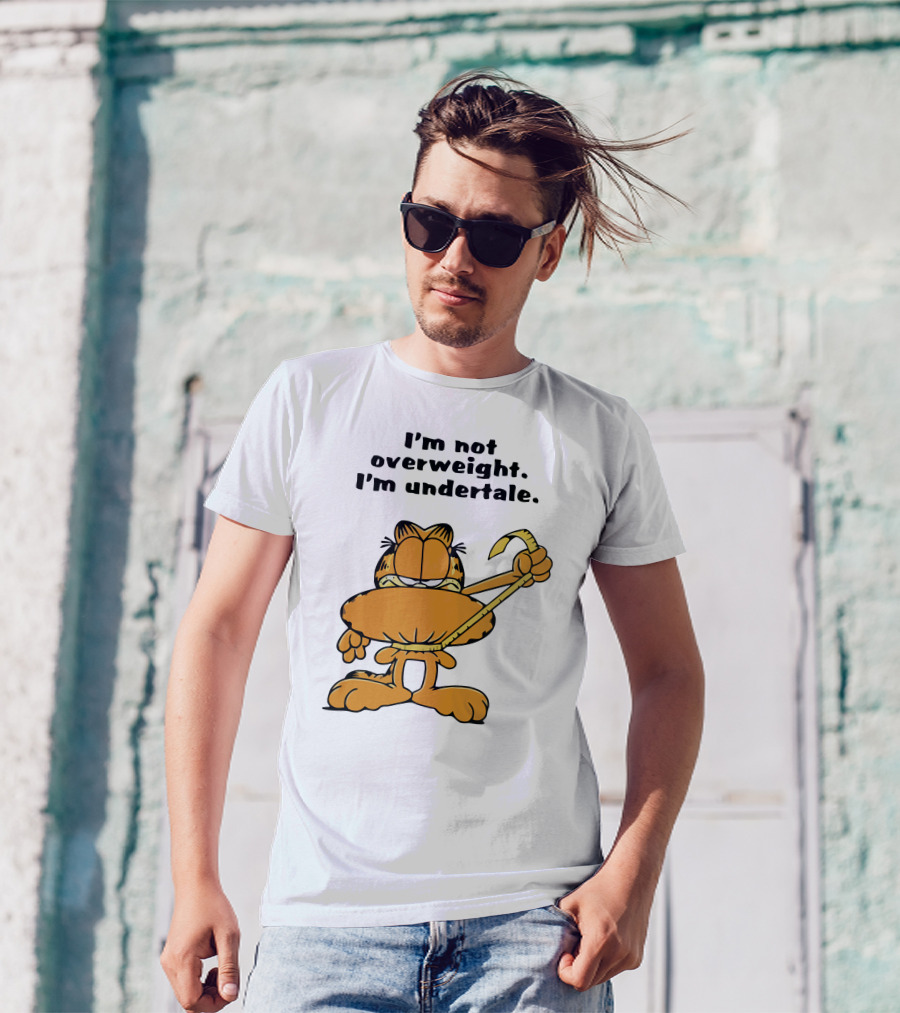 I'm Not Overweight I'm Undertale Garfield Image T-Shirt