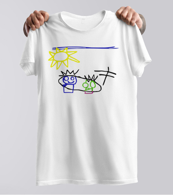 Russell Westbrook Son Childlike Drawing Sun And Figures T-Shirt