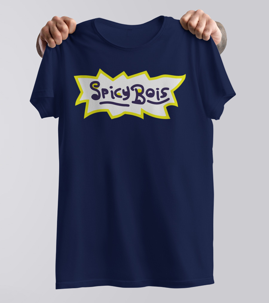 Spicy Bois Bold Text Unique T-Shirt