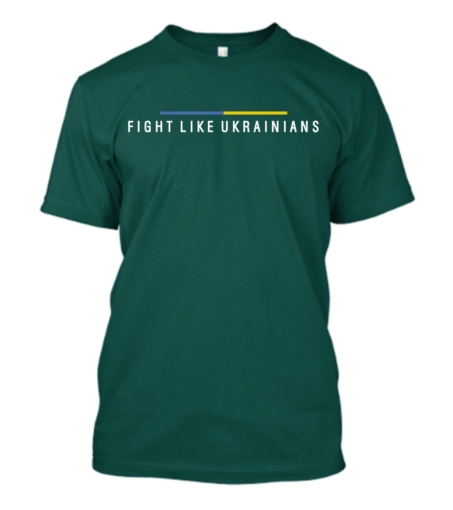 Fight Like Ukrainians With Blue And Yellow Accents T-Shirt