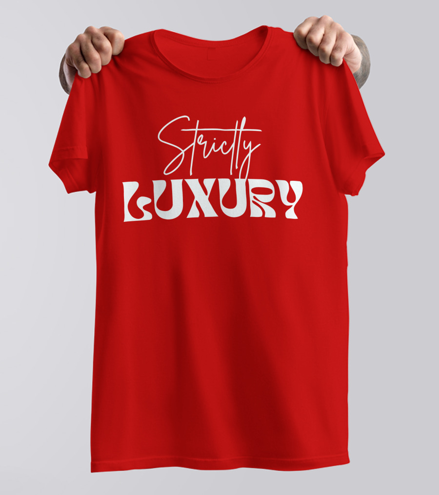 Strictly Luxury Red Cropped T-Shirt