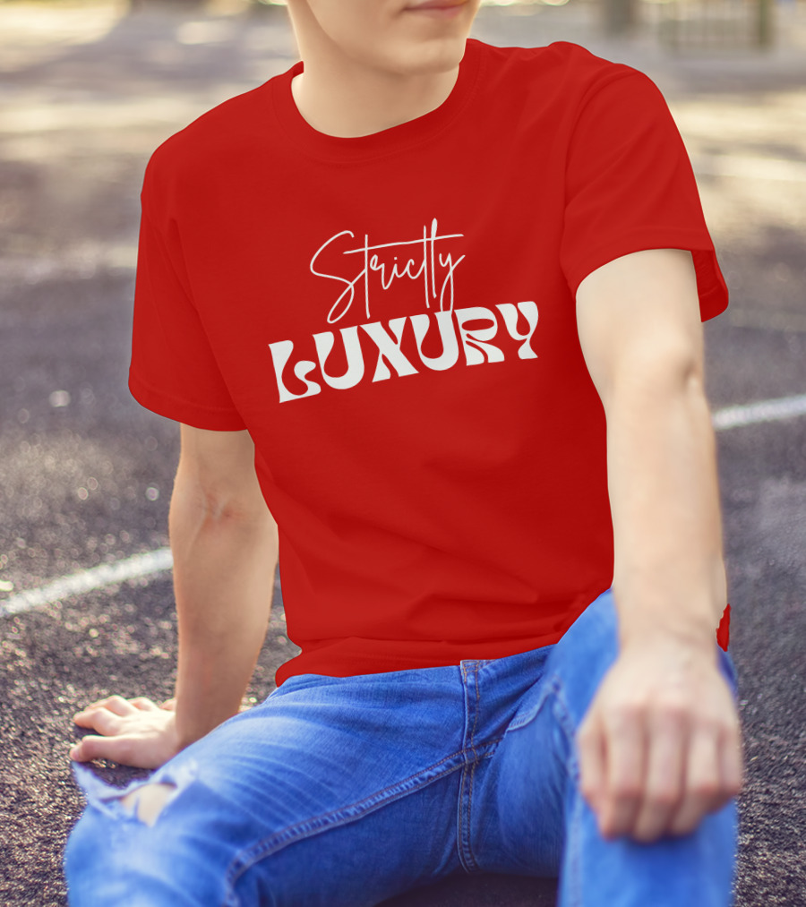Strictly Luxury Red Cropped T-Shirt