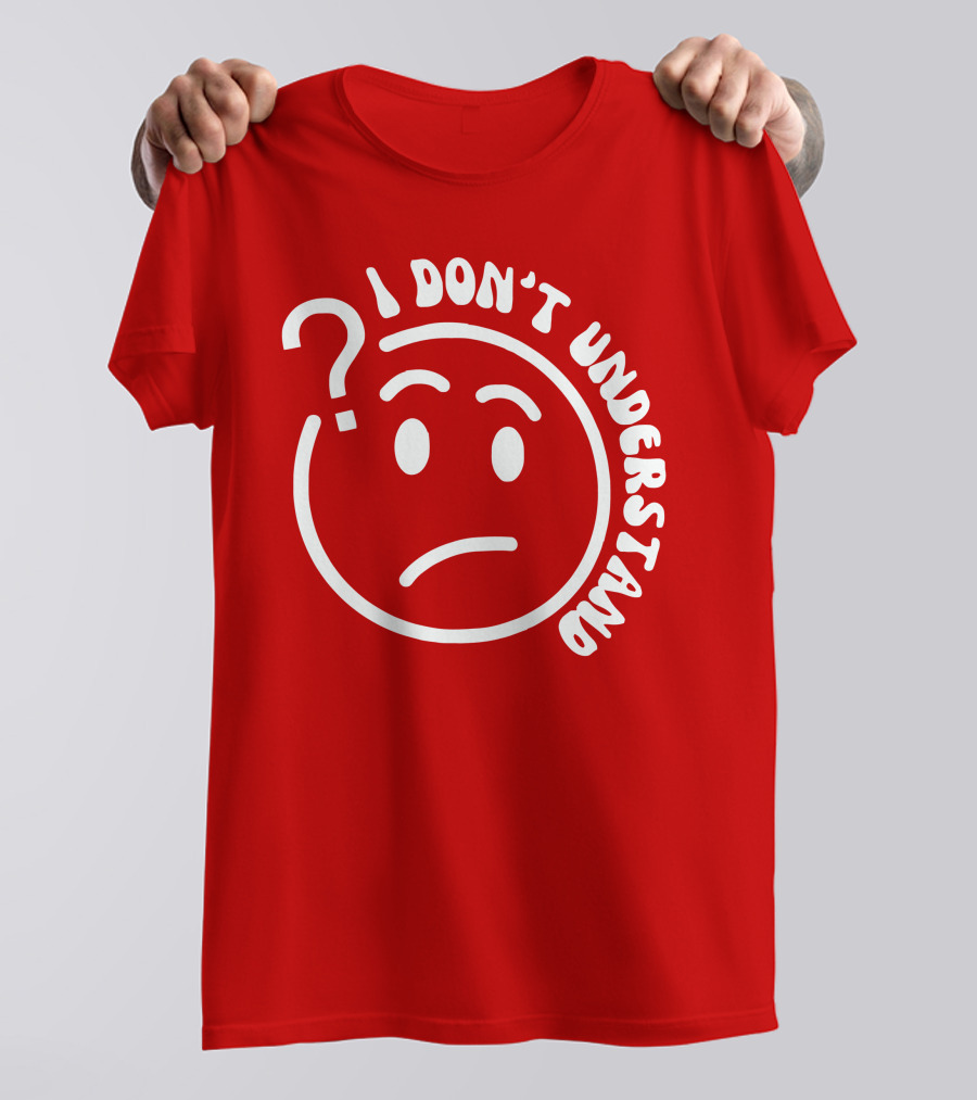 I Don’t Understand Question Mark Face Cropped T-Shirt